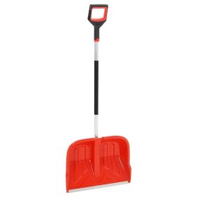Snow Shovel Red Polypropylene, Aluminum 53.5 in Lightweight