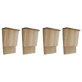 Bat Houses 4 pcs 8.7"x4.7"x13.4" Wood