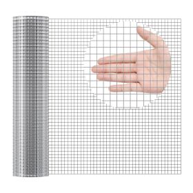 VEVOR Hardware Cloth, 1/2 inch 24in x 25 ft 19 Gauge, Hot Dipped Galvanized Wire Mesh Roll, Chicken Wire Fencing, Wire Mesh for Rabbit Cages, Gar