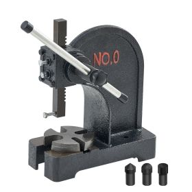 VEVOR Arbor Press, 0.5 Ton Manual Arbor Press, 4.6" Maximum Height, Cast Iron Heavy-duty Manual Desktop Arbor Press, Precision Hand Press for Sta