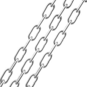 VEVOR Zinc Plated Proof Coil Chain Carbon Steel Chain Sling 3/16" x 10' 1100 lbs