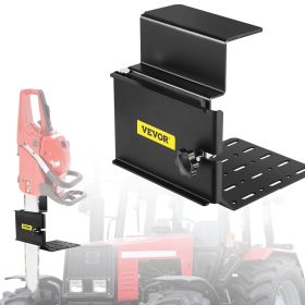 VEVOR Chainsaw Holder, Powder Coated Steel Chain, Tool Mount Accessories with U-Shape Bolts, Universal Saw Press Carrier Kit for ATVs, UTVs, Trac