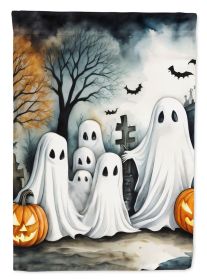 Ghosts Spooky Halloween Garden Flag Mailbox Flag Decorative Yard Flag Banner Outside Patio Artwork Yard Flower Beds, Garden Size, Multicolor