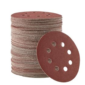 150PCS 5-inch Sanding Discs 60-600 Grit Hook and Loop Sandpaper 8-Hole