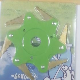 1pc Metal Trimmer Head; 6 Steel Razors Trimmer Head; Universal Weed Eater Blades Metal; 2.56inch. Professional Razor Trimmer Head; Garden Supplie (Color: PJL-440-1PCS, size: Green)